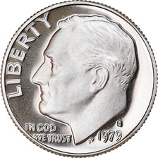 Coin, United States, Roosevelt Dime, Dime, 1979, U.S. Mint, San Francisco