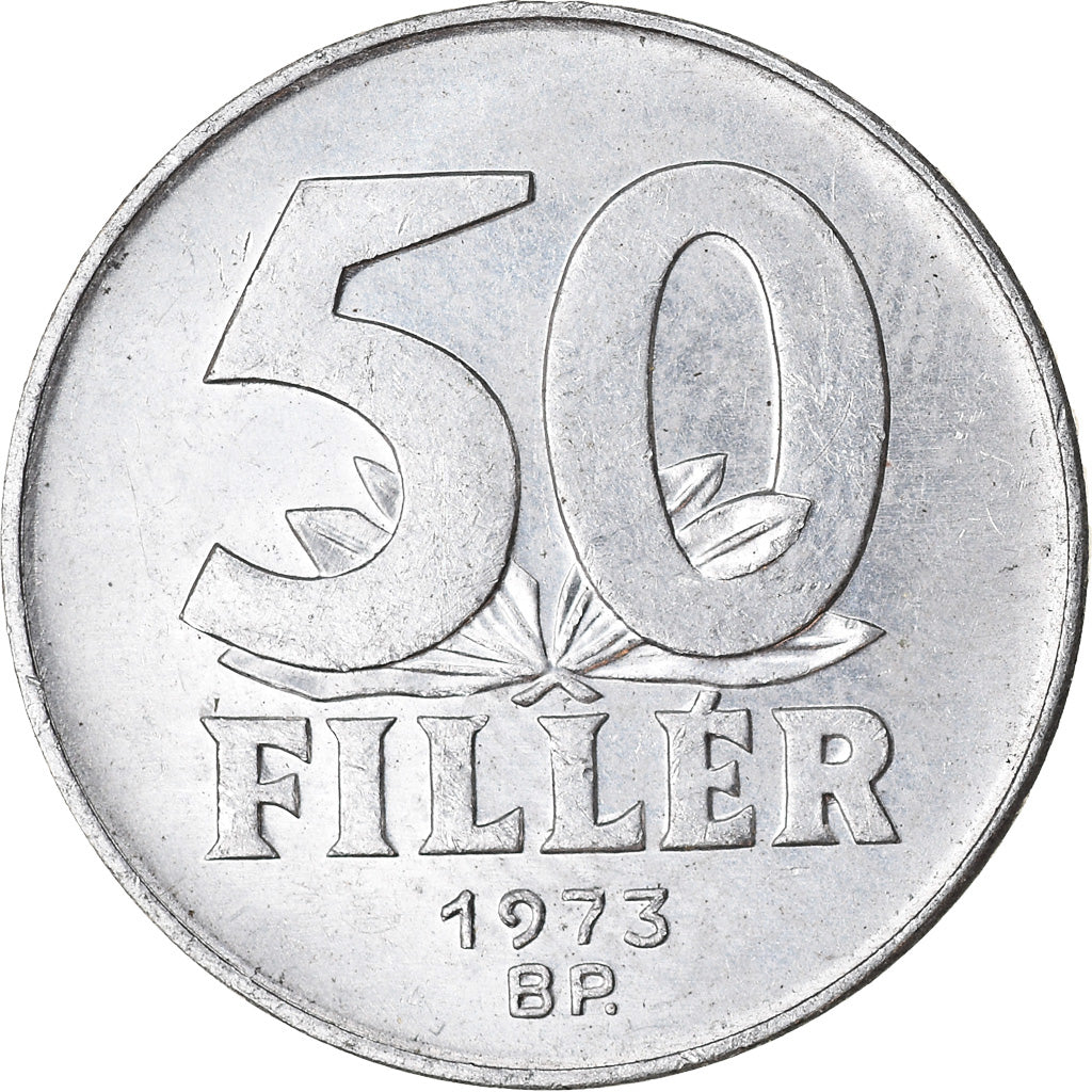 Munten, Hongarije, 50 Fillér, 1973, Budapest, ZF, Aluminium, KM:574