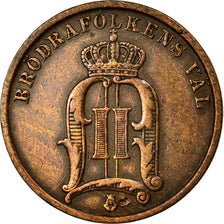 Coin, Sweden, Oscar II, 2 Öre, 1904, EF(40-45), Bronze, KM:746