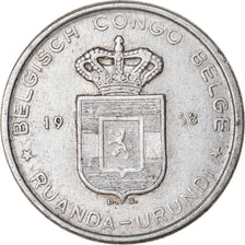 Münze, Belgisch-Kongo, RUANDA-URUNDI, 5 Francs, 1958, SS, Aluminium, KM:3