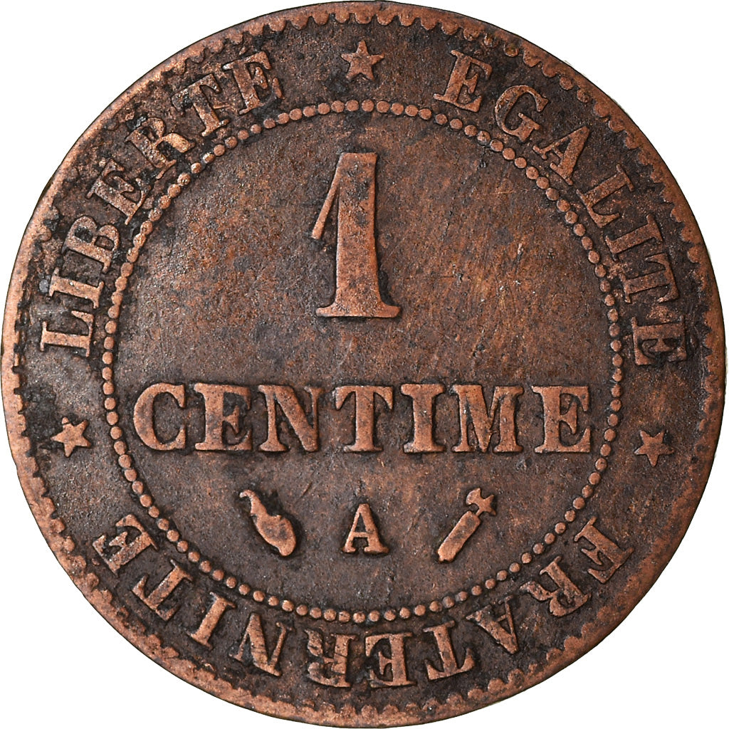 Coin, France, Cérès, Centime, 1886, Paris, VF(30-35), Bronze, KM:826.1