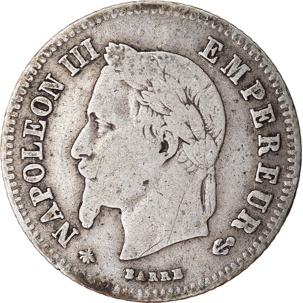 Coin, France, Napoleon III, Napoléon III, 20 Centimes, 1866, Paris, EF(40-45)