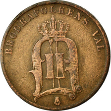 Coin, Sweden, Oscar II, 2 Öre, 1883, EF(40-45), Bronze, KM:746