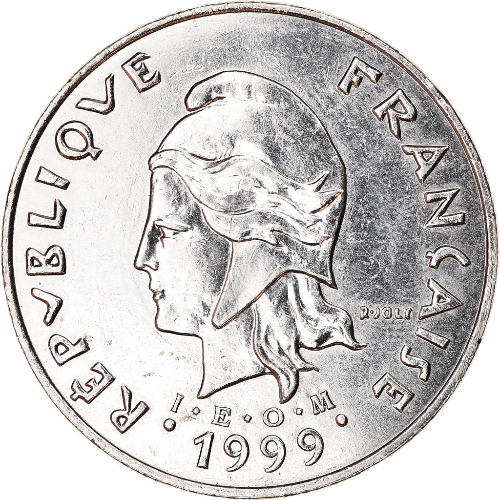 Coin, French Polynesia, 50 Francs, 1999, Paris, EF(40-45), Nickel, KM:13