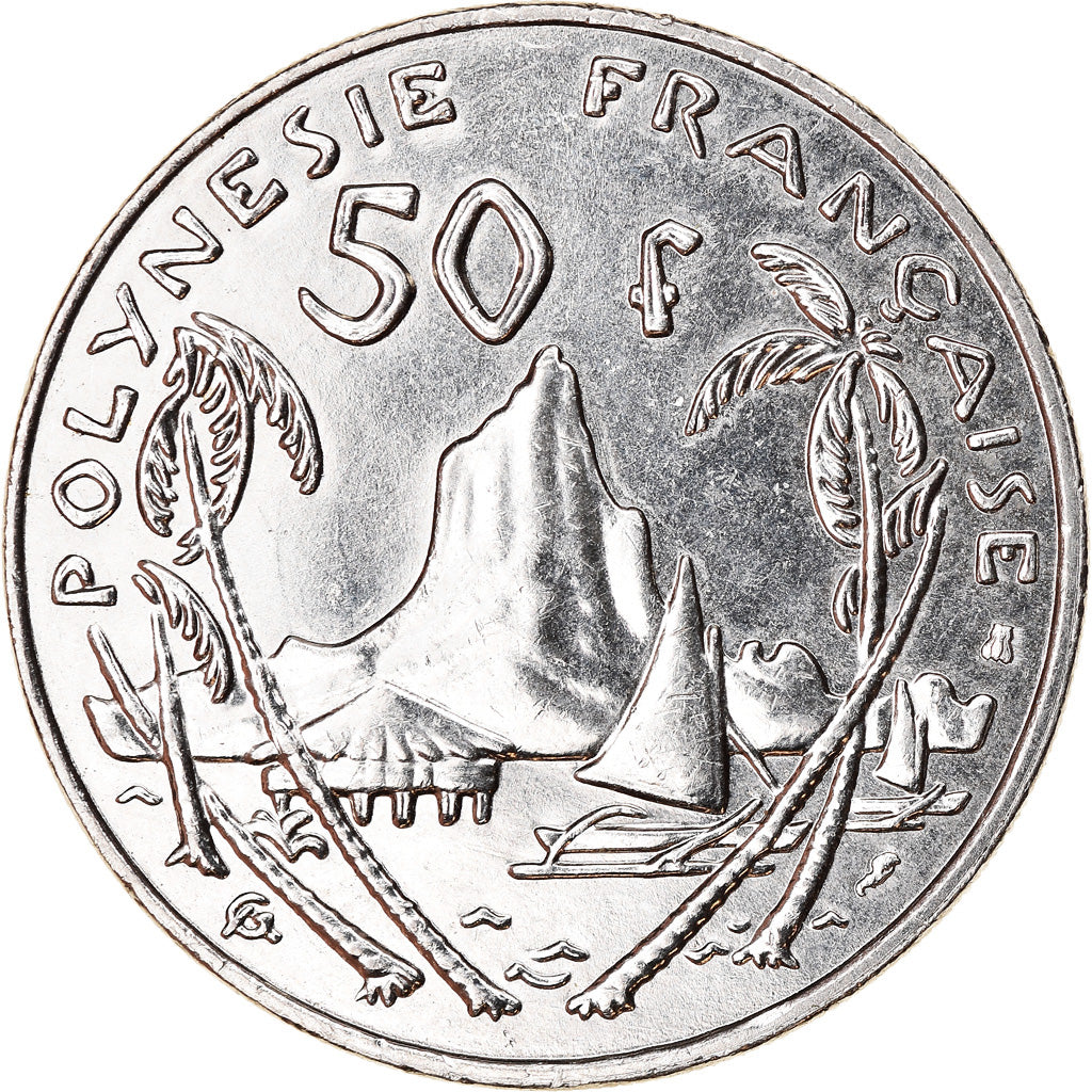 Coin, French Polynesia, 50 Francs, 1999, Paris, EF(40-45), Nickel, KM:13