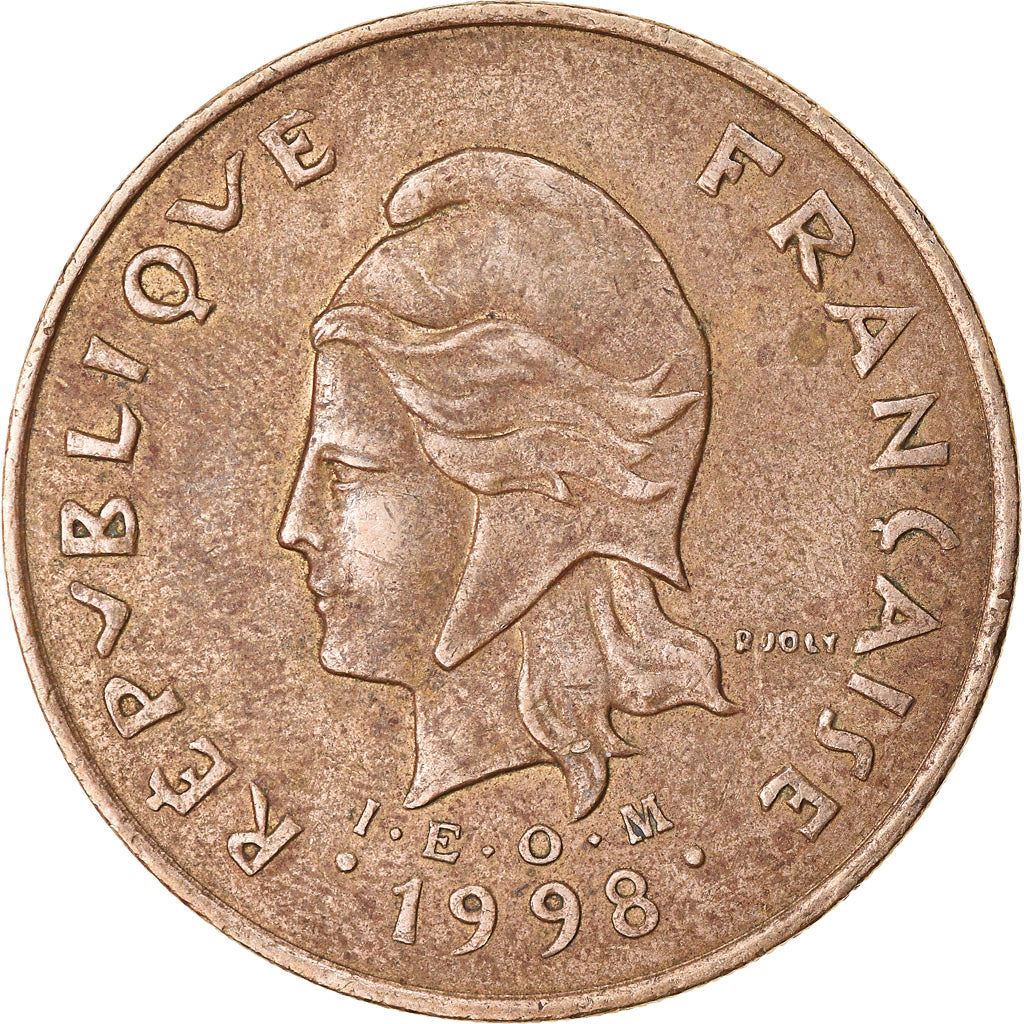 Coin, French Polynesia, 100 Francs, 1998, Paris, EF(40-45), Nickel-Bronze, KM:14