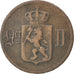 NORWAY, 5 Ore, 1896, KM #349, VF(30-35), Bronze, 27, 7.48