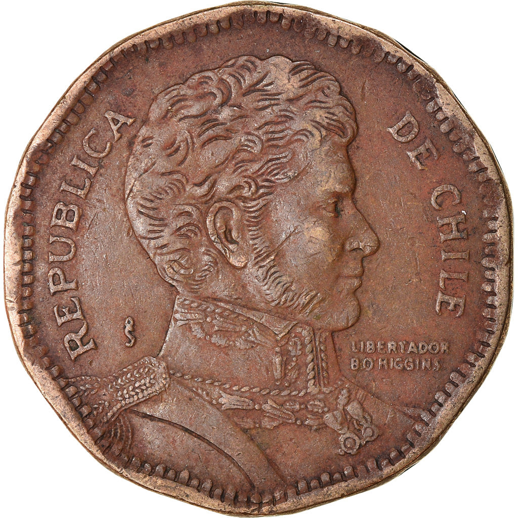 Münze, Chile, 50 Pesos, 1989, Santiago, S+, Aluminum-Bronze, KM:219.2