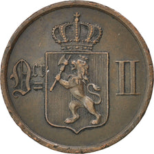 Norway, 2 Öre, 1893, KM #353, AU(50-53), Bronze, 21, 3.95