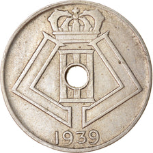 Moneta, Belgia, 5 Centimes, 1939, EF(40-45), Mosiądz niklowy, KM:111