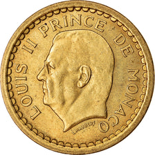 Moneta, Monaco, Louis II, Franc, 1943, Paris, BB, Alluminio, KM:120, Gadoury:132