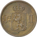NORWAY, 2 Ore, 1876, KM #353, AU(50-53), Bronze, 21, 3.98