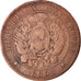 Coin, Argentina, 2 Centavos, 1885, EF(40-45), Bronze, KM:33