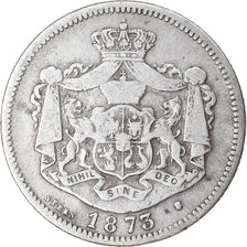 Coin, Romania, Carol I, Leu, 1873, EF(40-45), Silver, KM:10