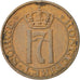 NORWAY, Ore, 1937, KM #367, AU(50-53), Bronze, 16, 1.96