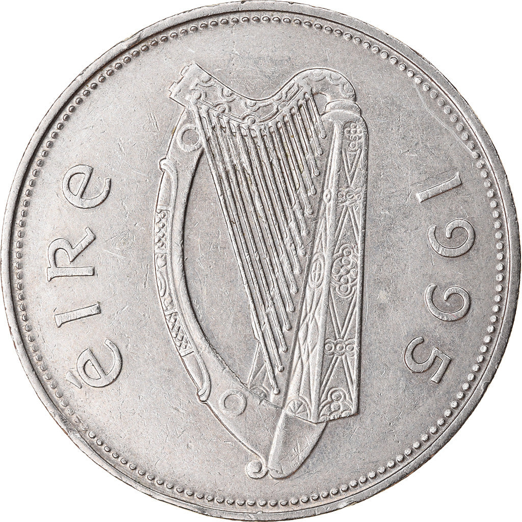 Coin, IRELAND REPUBLIC, Punt, Pound, 1995, EF(40-45), Copper-nickel, KM:27