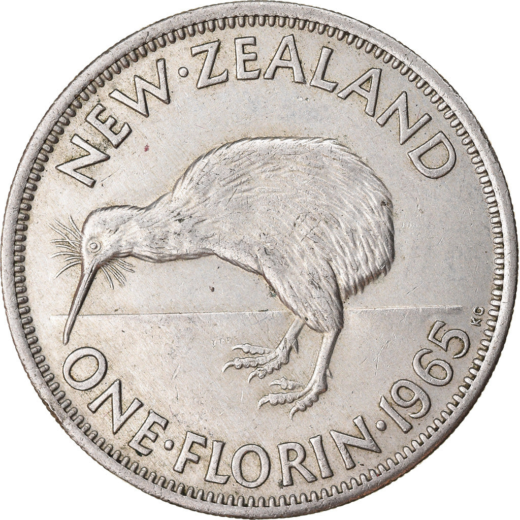 Münze, Neuseeland, Elizabeth II, Florin, 1965, SS, Copper-nickel, KM:28.2