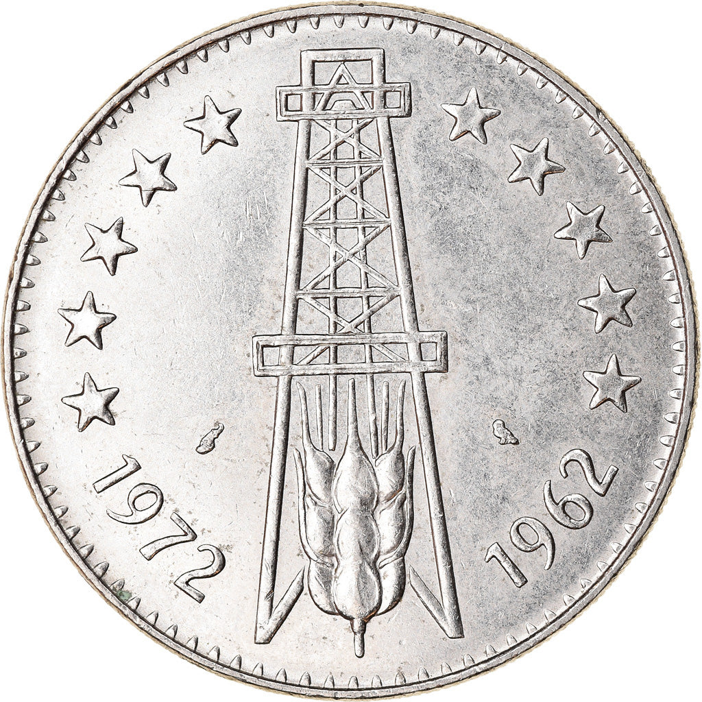 Coin, Algeria, 5 Dinars, 1972, Paris, EF(40-45), Silver, KM:105