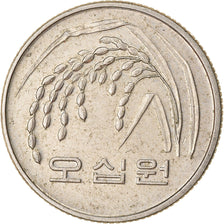 Coin, KOREA-SOUTH, 50 Won, 1988, EF(40-45), Copper-Nickel-Zinc, KM:34
