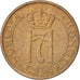 NORWAY, Ore, 1936, KM #367, AU(50-53), Bronze, 16, 1.99