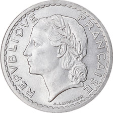 Coin, France, Lavrillier, 5 Francs, 1947, Paris, EF(40-45), Aluminum, KM:888b.1