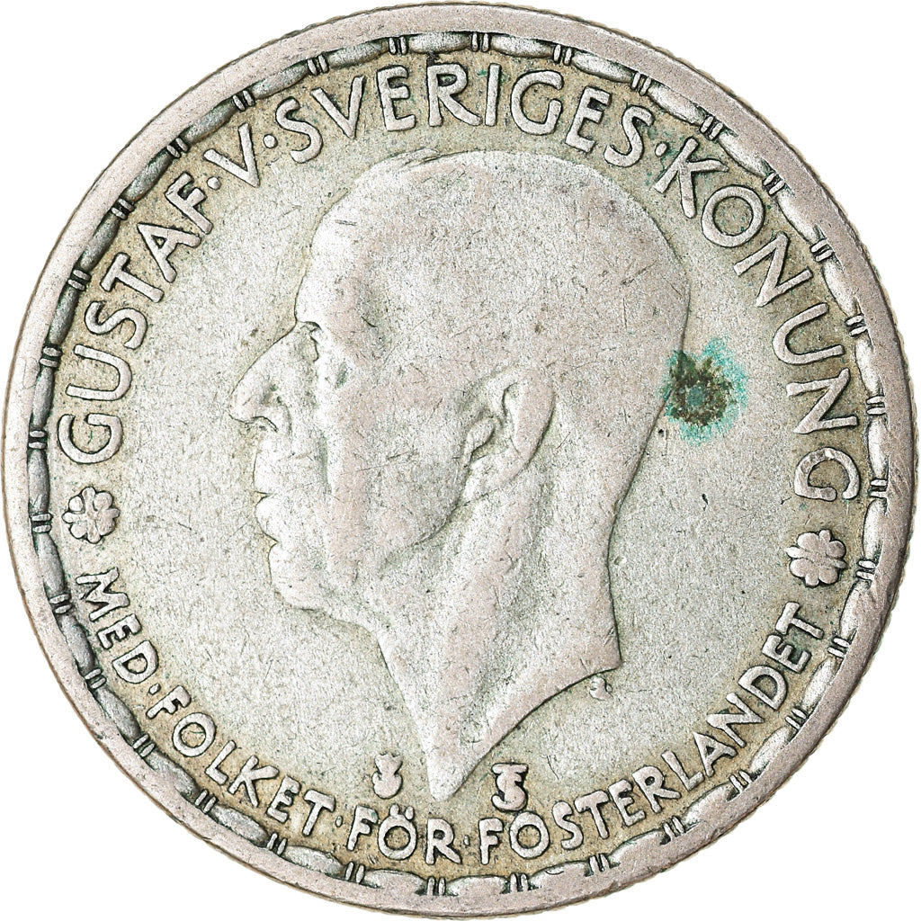 Coin, Sweden, Gustaf V, Krona, 1948, VF(30-35), Silver, KM:814