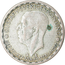 Coin, Sweden, Gustaf V, Krona, 1948, VF(30-35), Silver, KM:814