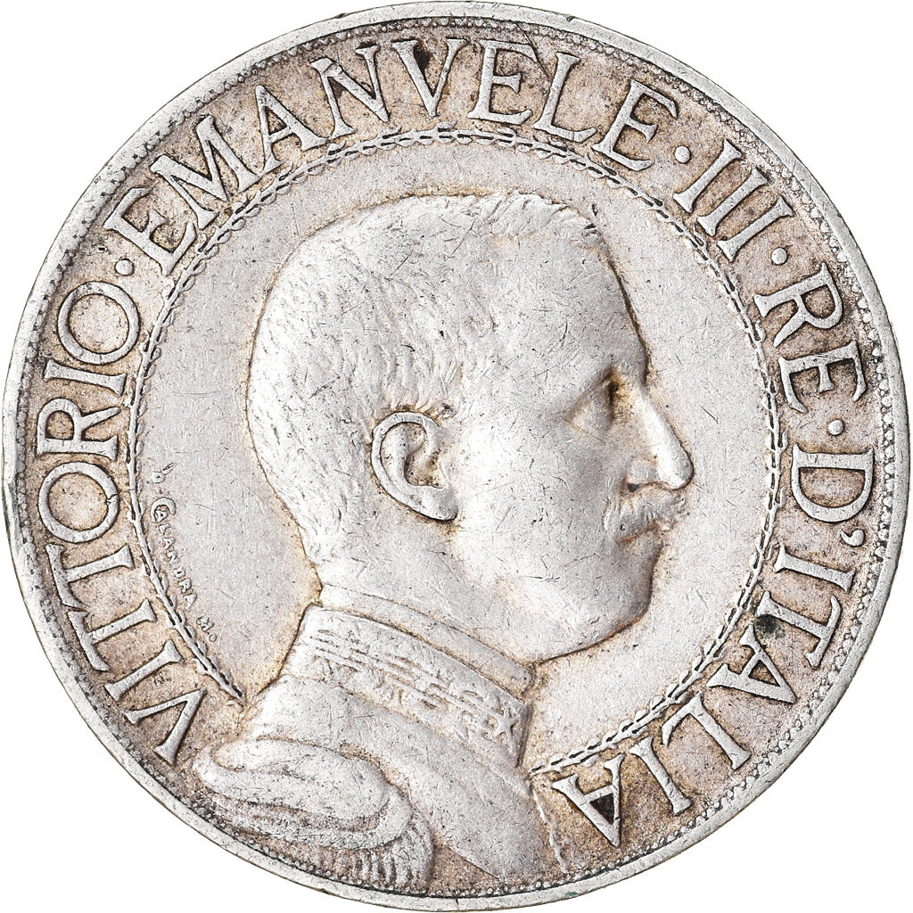 Coin, Italy, Vittorio Emanuele III, Lira, 1912, Rome, EF(40-45), Silver, KM:45