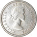 Coin, Canada, Elizabeth II, 10 Cents, 1957, Royal Canadian Mint, Ottawa