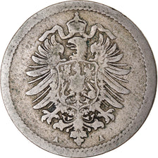 Moneta, GERMANIA - IMPERO, Wilhelm I, 5 Pfennig, 1875, Berlin, MB+, Rame-nichel