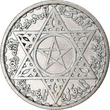 Coin, Morocco, Mohammed V, 100 Francs, 1953, Paris, EF(40-45), Silver, KM:52