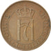 Norway, 2 Öre, 1923, KM #371, AU(50-53), Bronze, 21, 3.97