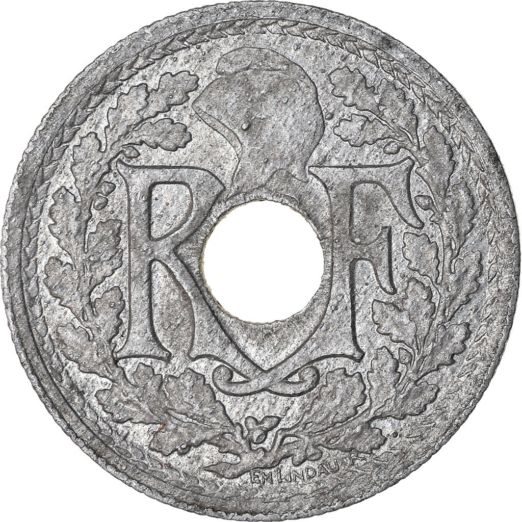 Coin, France, Lindauer, 10 Centimes, 1945, Paris, EF(40-45), Zinc, KM:906.1
