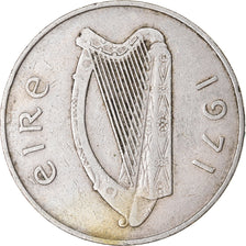 Moneta, REPUBBLICA D’IRLANDA, 10 Pence, 1971, BB, Rame-nichel, KM:23