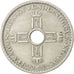 NORWAY, Krone, 1938, KM #385, EF(40-45), Copper-Nickel, 25, 6.98