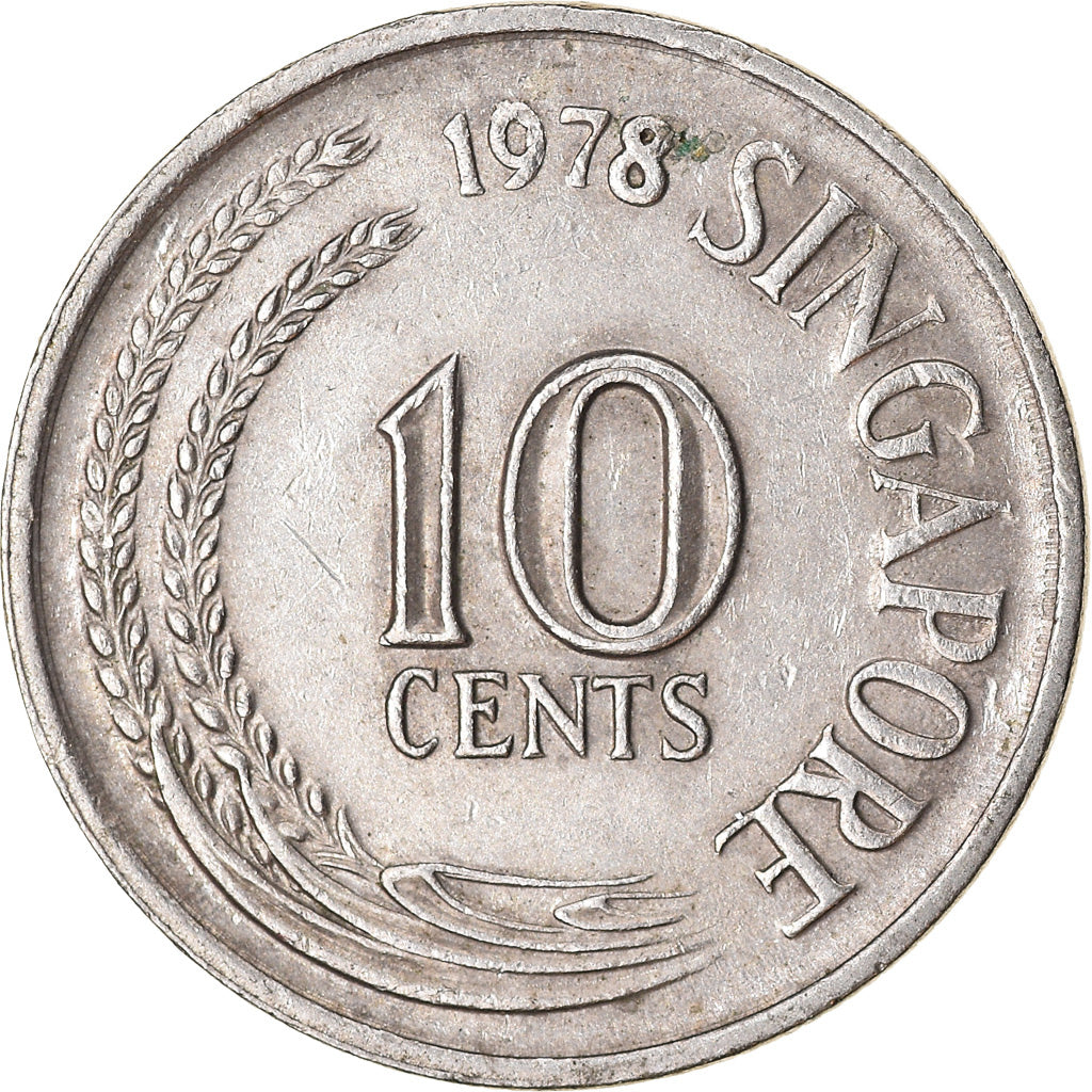 Monnaie, Singapour, 10 Cents, 1978, Singapore Mint, TTB, Copper-nickel, KM:3