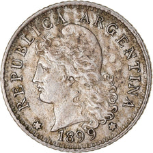 Coin, Argentina, 5 Centavos, 1899, EF(40-45), Copper-nickel, KM:34