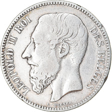 Coin, Belgium, Leopold II, 2 Francs, 2 Frank, 1867, EF(40-45), Silver, KM:30.1