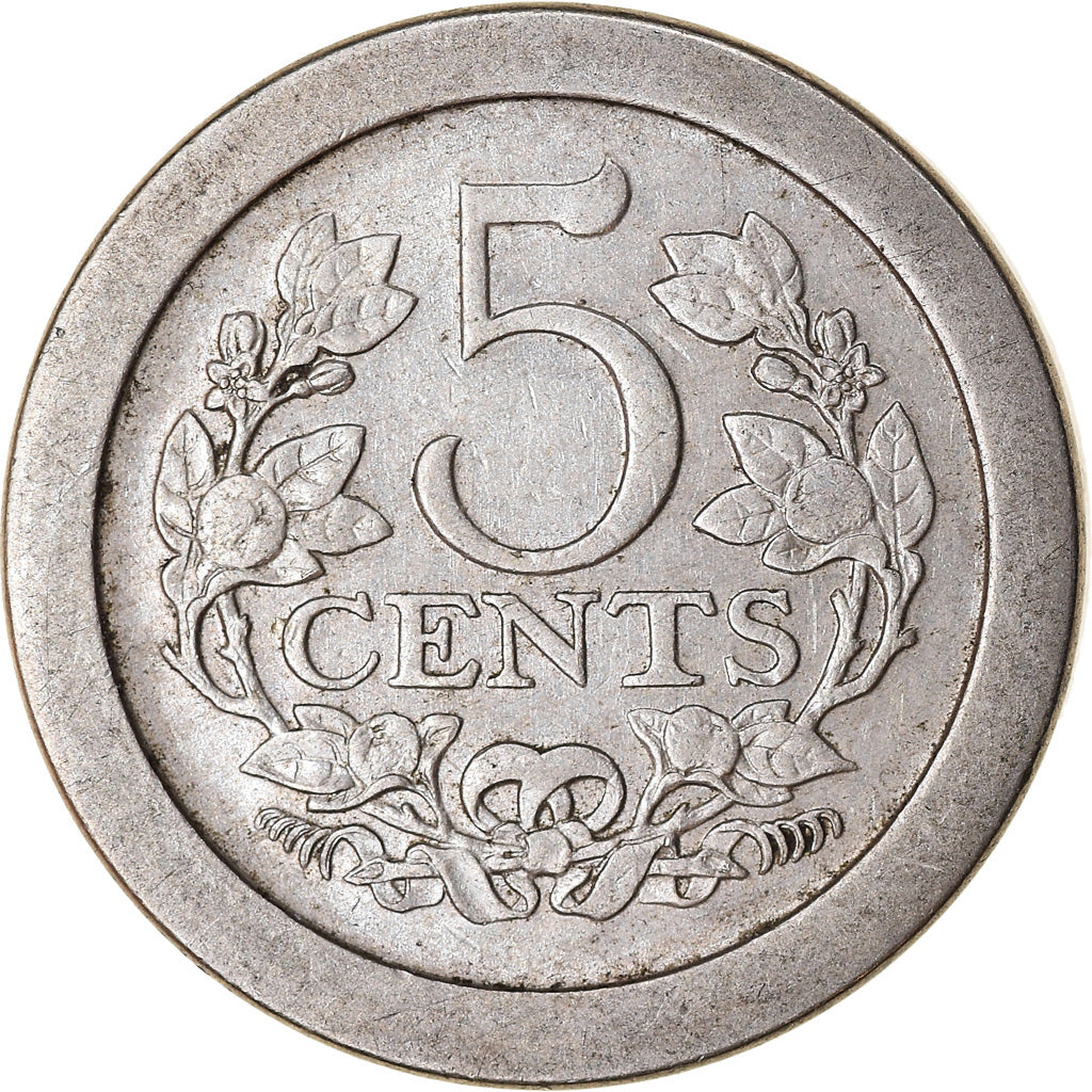 Monnaie, Pays-Bas, Wilhelmina I, 5 Cents, 1907, TTB, Copper-nickel, KM:137