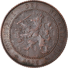 Coin, Netherlands, Wilhelmina I, 2-1/2 Cent, 1906, VF(30-35), Bronze, KM:134
