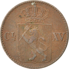NORWAY, 1/2 Skilling, 1867, KM #329, EF(40-45), Copper, 2.93