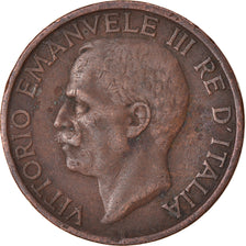 Monnaie, Italie, Vittorio Emanuele III, 10 Centesimi, 1922, Rome, TB+, Bronze