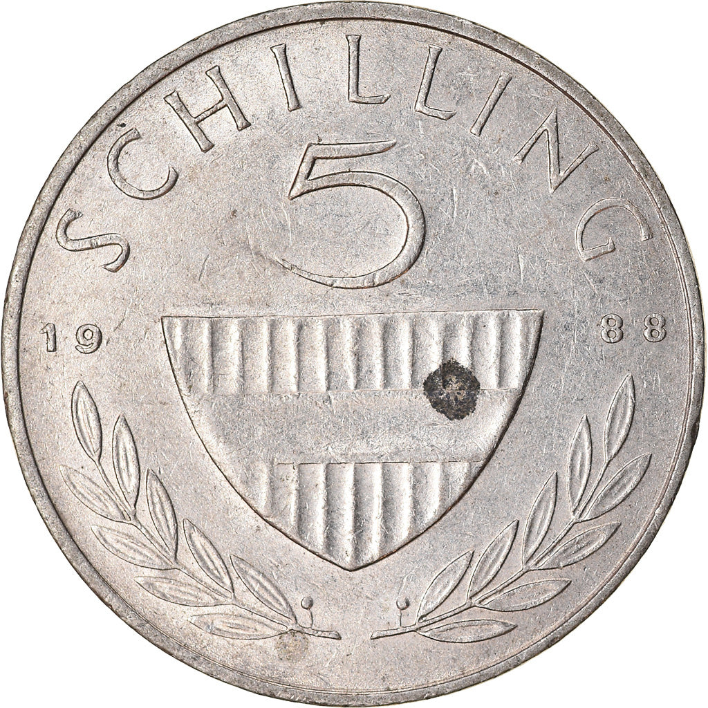 Münze, Österreich, 5 Schilling, 1988, SS, Copper-nickel, KM:2889a