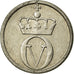 Moneta, Norvegia, Olav V, 10 Öre, 1962, BB+, Rame-nichel, KM:411