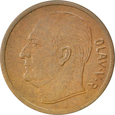 NORWAY, 5 Ore, 1962, KM #405, EF(40-45), Bronze, 27, 8.03