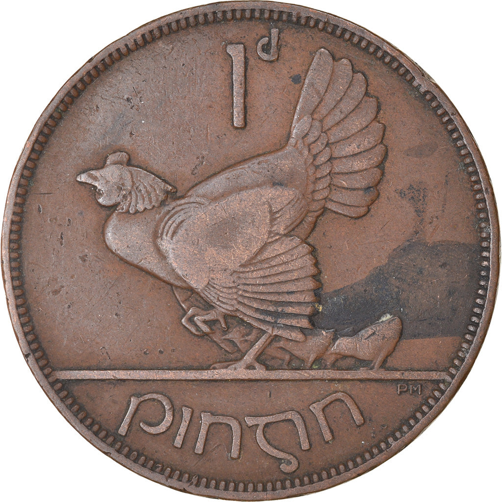 Coin, IRELAND REPUBLIC, Penny, 1928, VF(30-35), Bronze, KM:3