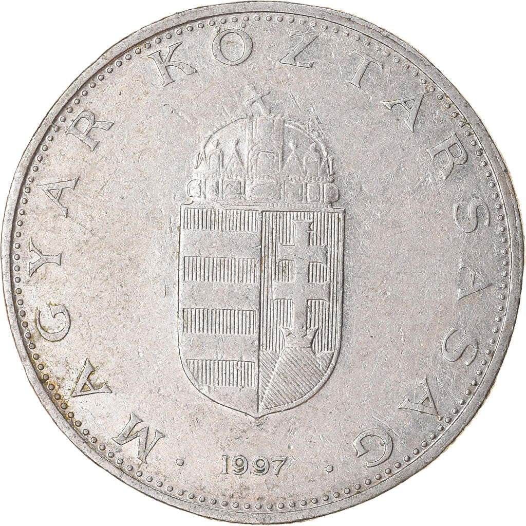 Munten, Hongarije, 10 Forint, 1997, Budapest, ZF, Copper-nickel, KM:695