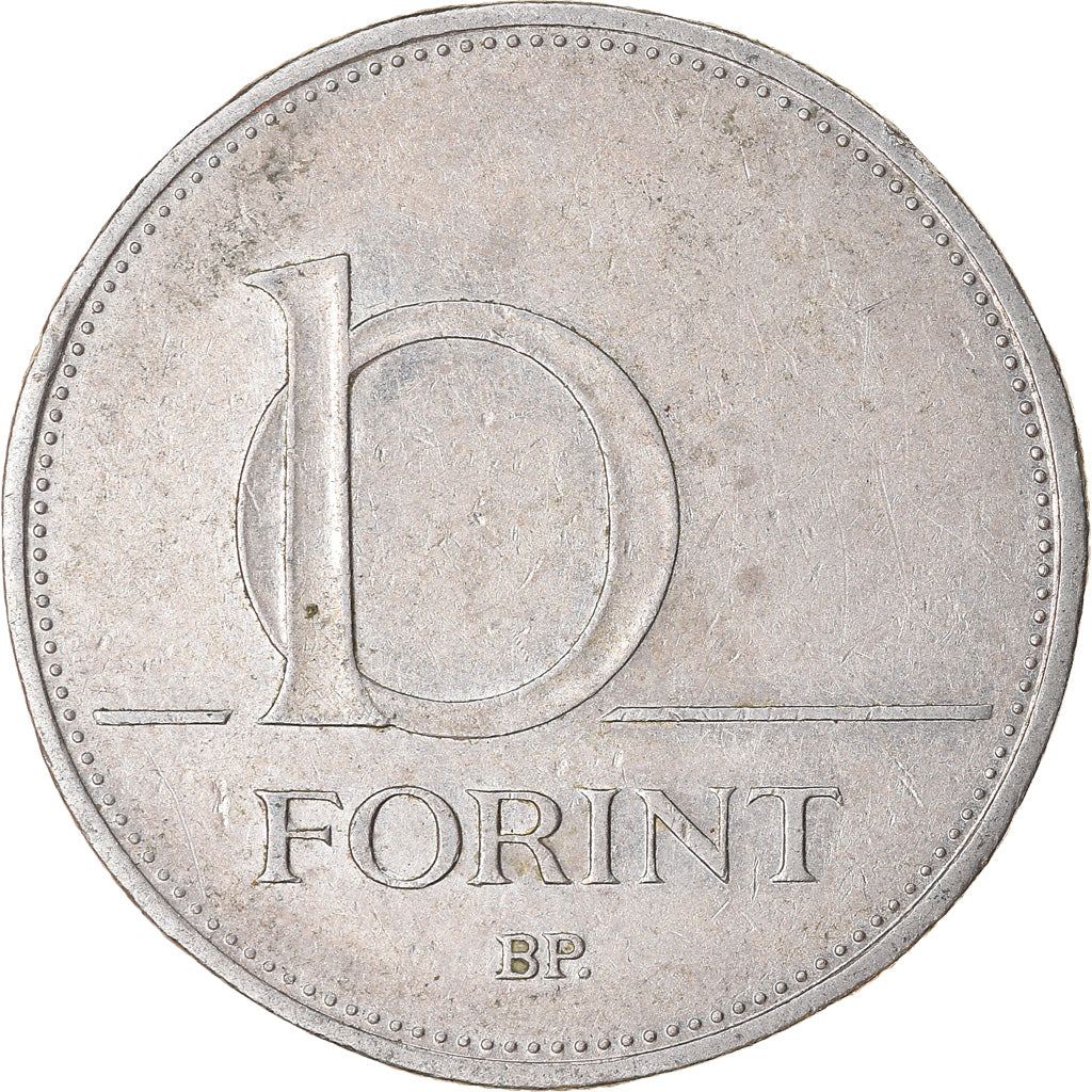Munten, Hongarije, 10 Forint, 1997, Budapest, ZF, Copper-nickel, KM:695