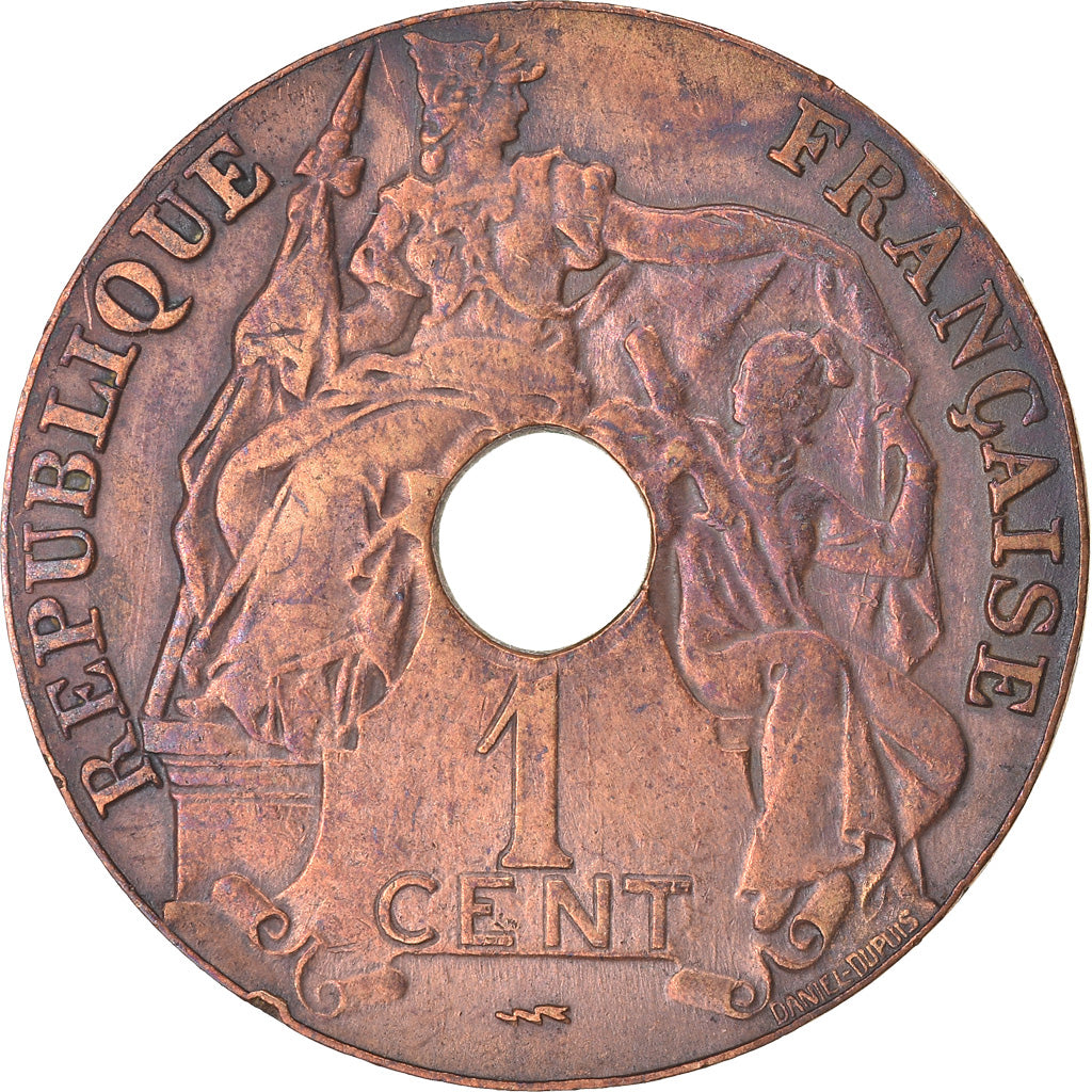 Coin, FRENCH INDO-CHINA, Cent, 1923, Paris, VF(30-35), Bronze, KM:12.1