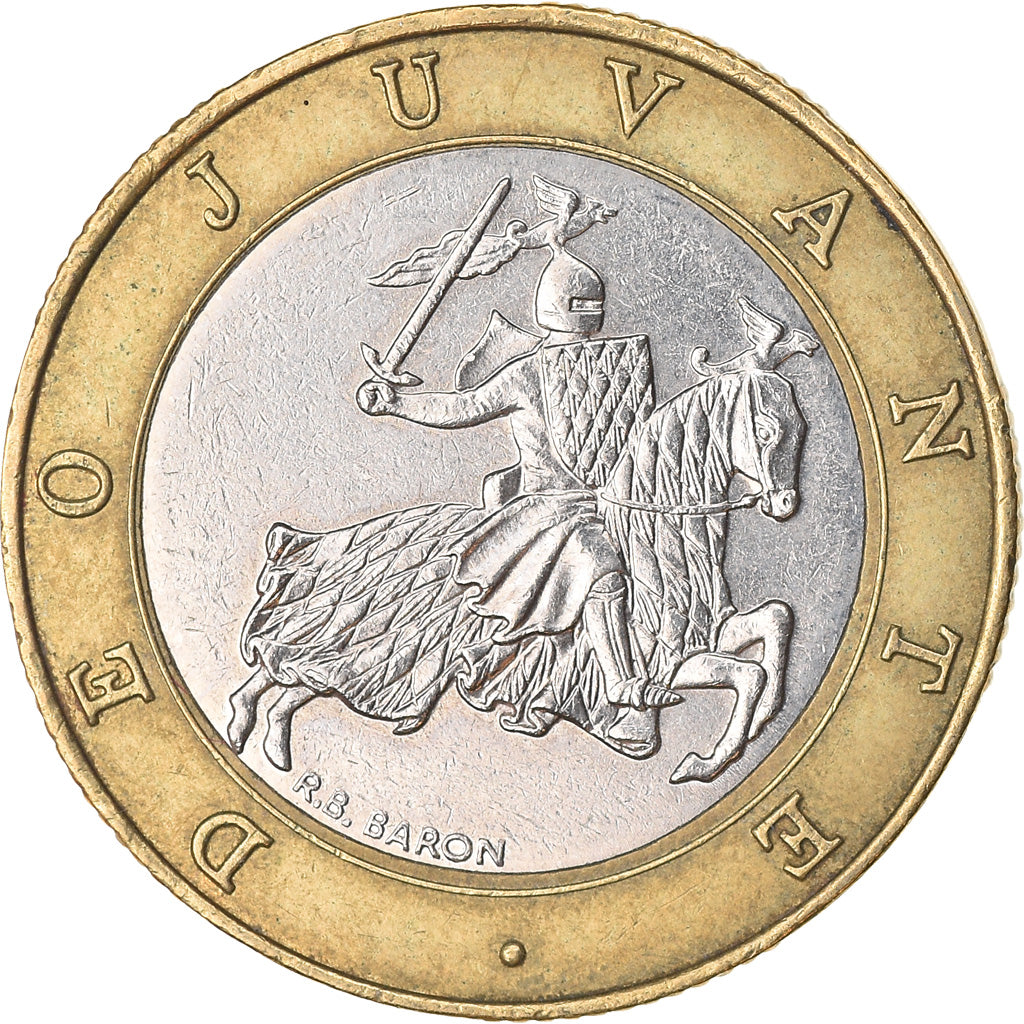 Coin, Monaco, Rainier III, 10 Francs, 1991, EF(40-45), Bi-Metallic, KM:163